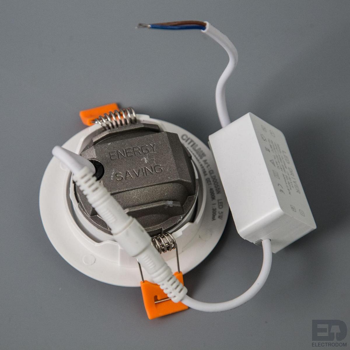 Встраиваемый светильник светодиодный Citilux Каппа CLD0055N Белый - цена и фото 4
