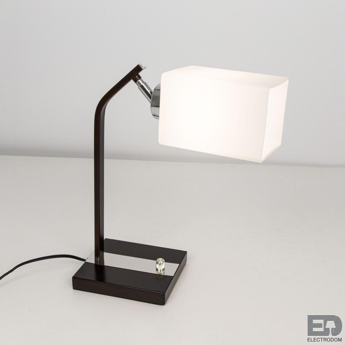 Настольный светильник Citilux Маркус CL123811 Хром + Венге - цена и фото 5