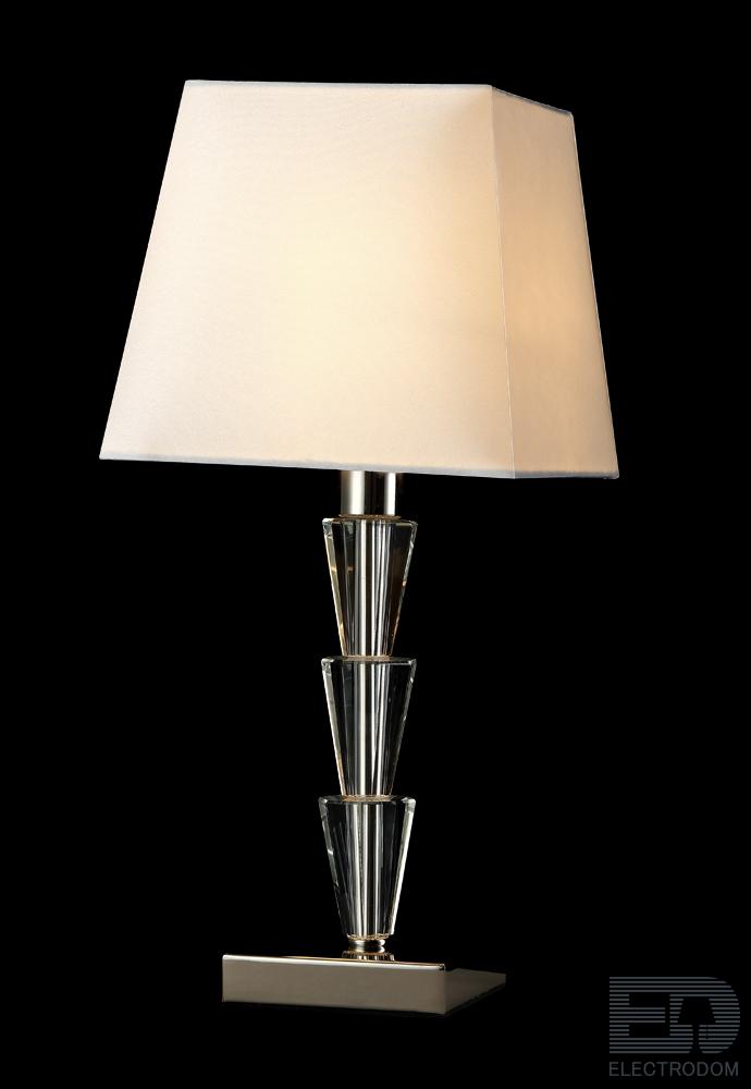 Настольная лампа Crystal Lux MARSELA LG1 NICKEL - цена и фото 3