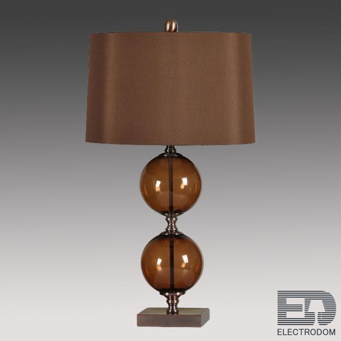 Настольная лампа Brown Glass Loft Concept 43.049.CR.BL.T1B - цена и фото