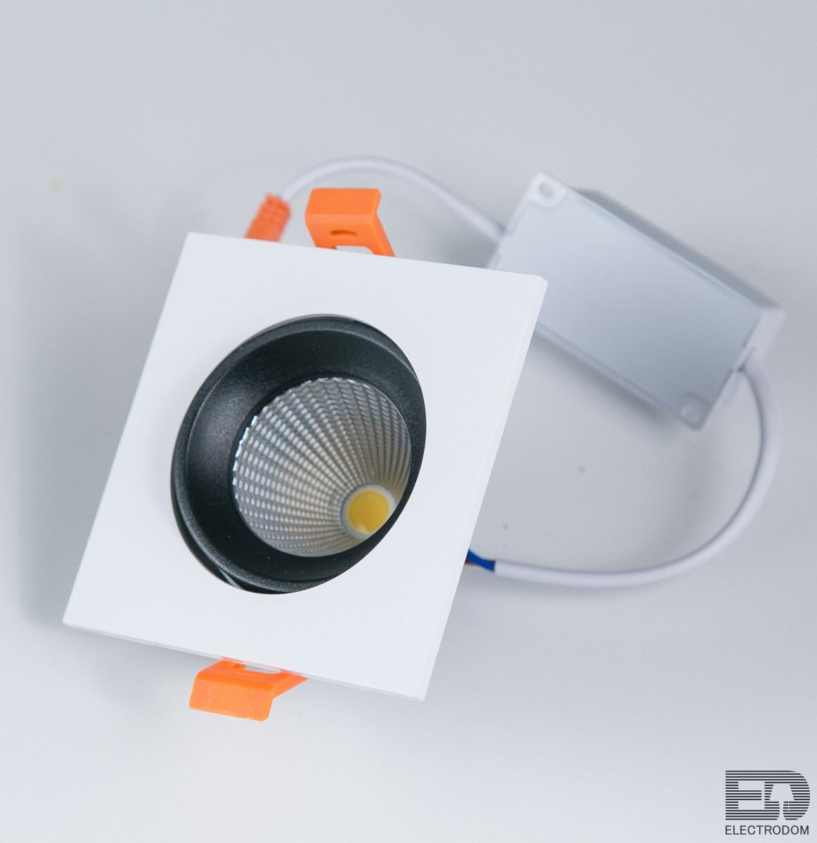 Встраиваемый светильник Citilux Альфа CLD001KNW4 Белый + Черный - цена и фото 3