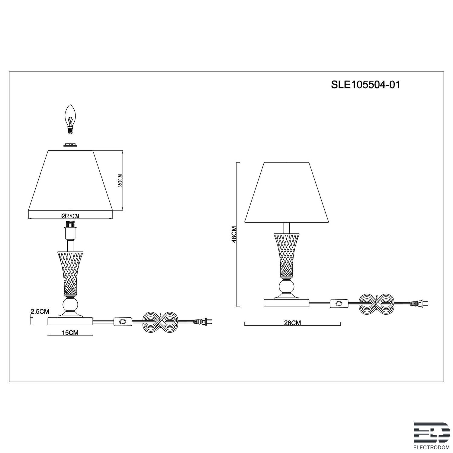 Настольная лампа Evoluce Reimo SLE105504-01 - цена и фото 7