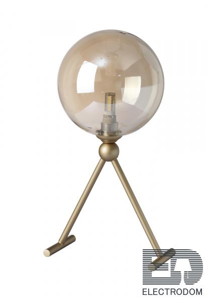 Настольная лампа Crystal Lux FRANCISCA LG1 GOLD/COGNAC - цена и фото