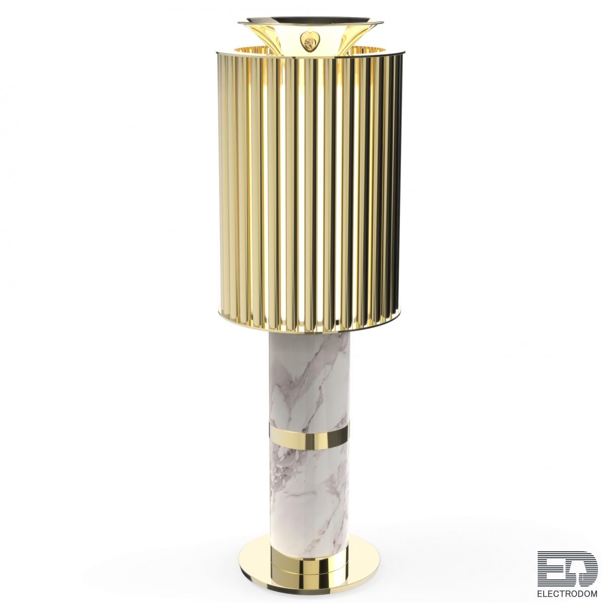 Настольная лампа Donna Table Light in Brass with White Marble Base Loft Concept 43.372 - цена и фото