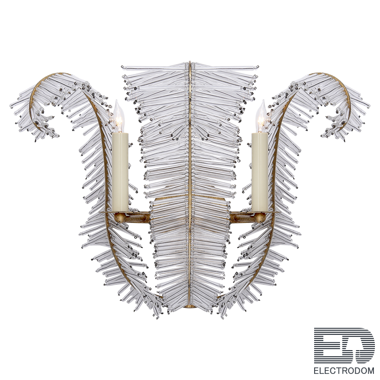 Бра Calais Wide Wall Sconce with Crystal Accents Visual Comfort Loft Concept 44.612 - цена и фото