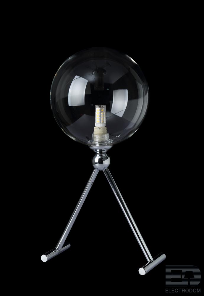 Настольная лампа Crystal Lux FABRICIO LG1 CHROME/TRANSPARENTE - цена и фото 3