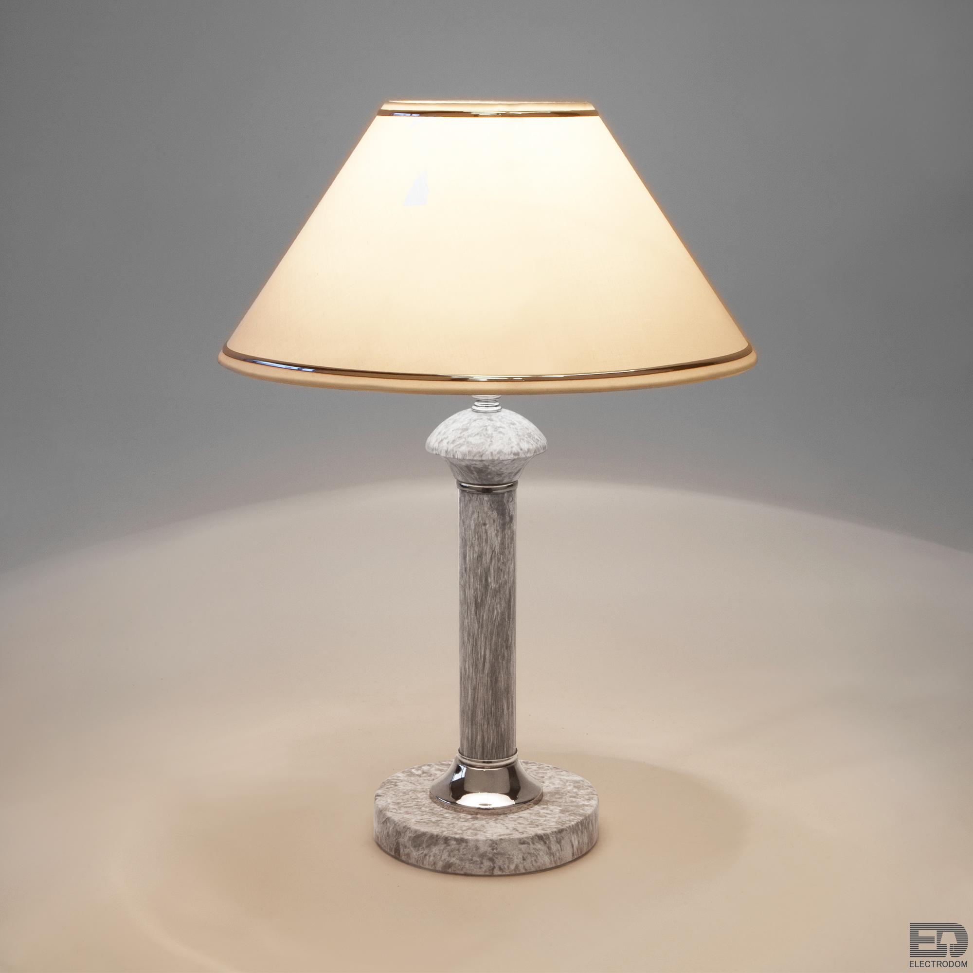 Классическая настольная лампа Eurosvet Lorenzo 60019/1 мрамор - цена и фото 3