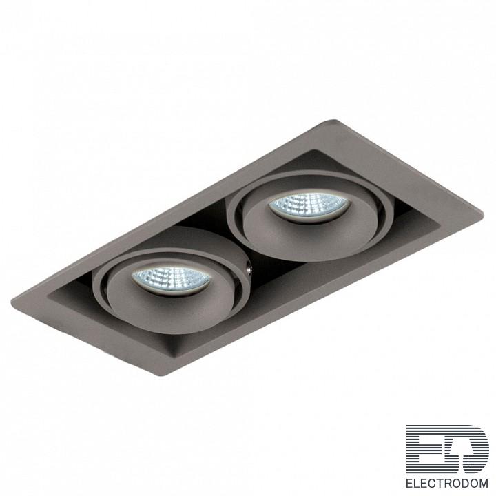 Встраиваемый светильник Donolux DL18615 DL18615/02WW-SQ Silver Grey/Black - цена и фото
