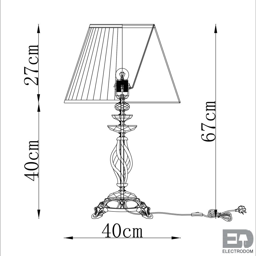 Интерьерная настольная лампа Cigno 8825/03 TL-1 - цена и фото 4