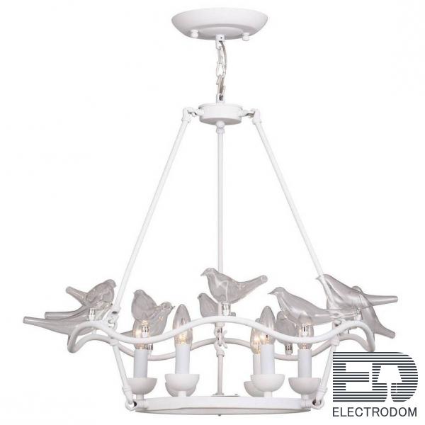 Люстра Dove Chandelier Glass Bird 6 White Loft Concept 40.1050 - цена и фото