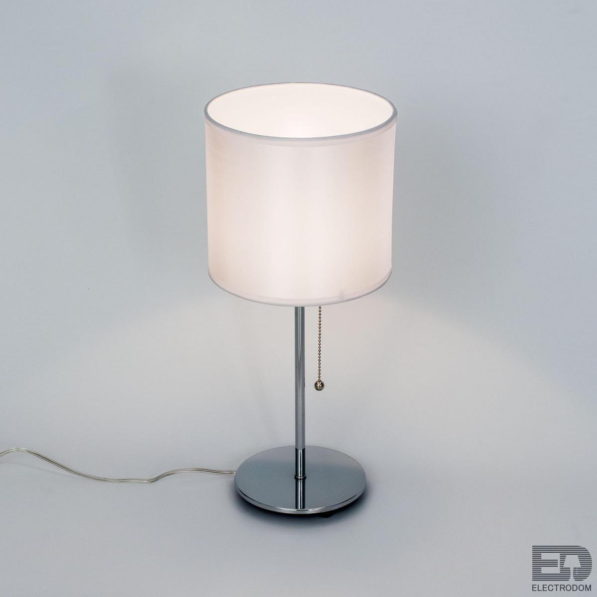 Настольный светильник с выключателем Citilux Аврора CL463810 Хром + Белый - цена и фото 3
