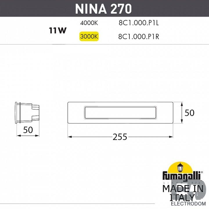 Встраиваемый светильник Fumagalli Nina 8C1.000.000.LYP1L - цена и фото 3