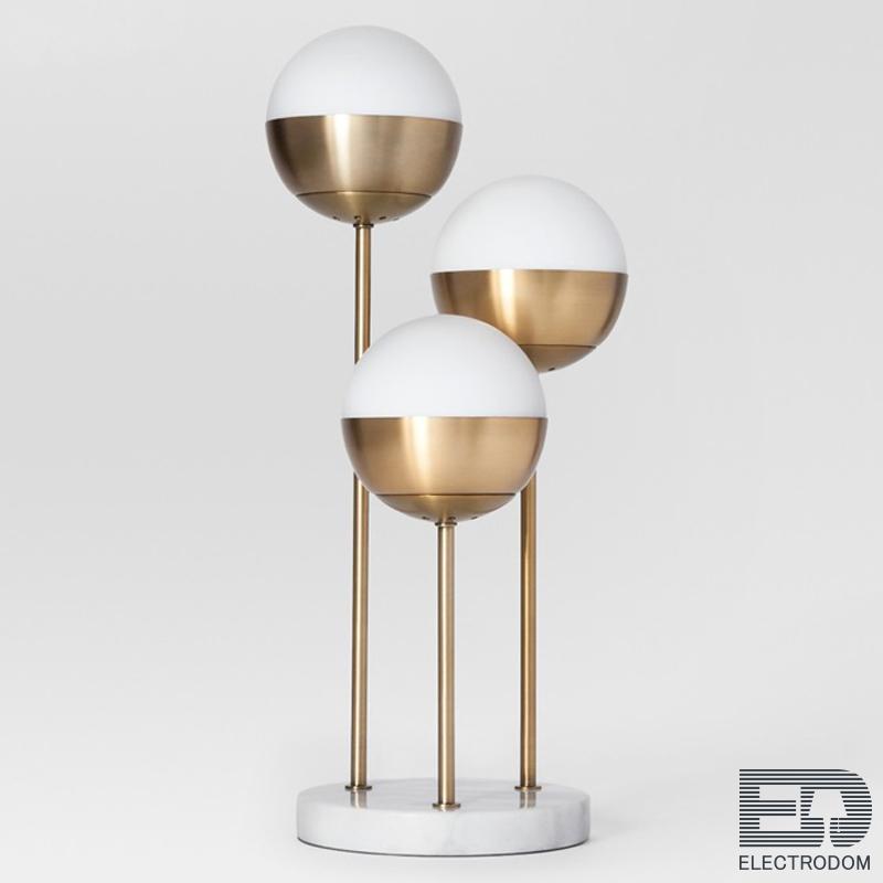 Настольная лампа Geneva Glass Table Lamp Triple Globe Loft Concept 43.277-0 - цена и фото
