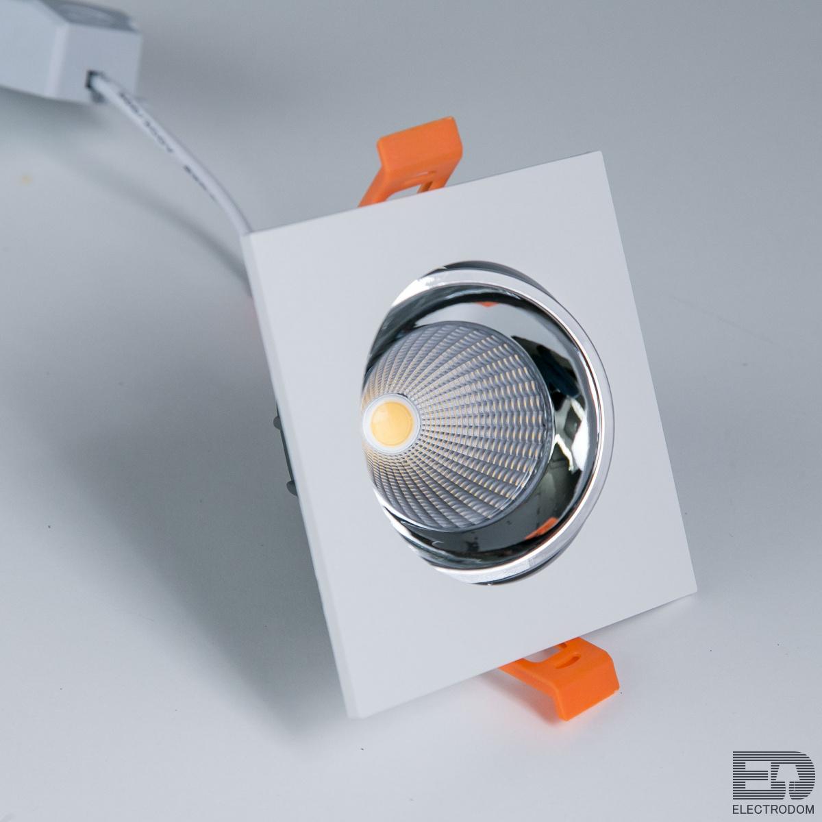 Встраиваемый светильник Citilux Альфа CLD001KNW1 Белый + Хром - цена и фото 4