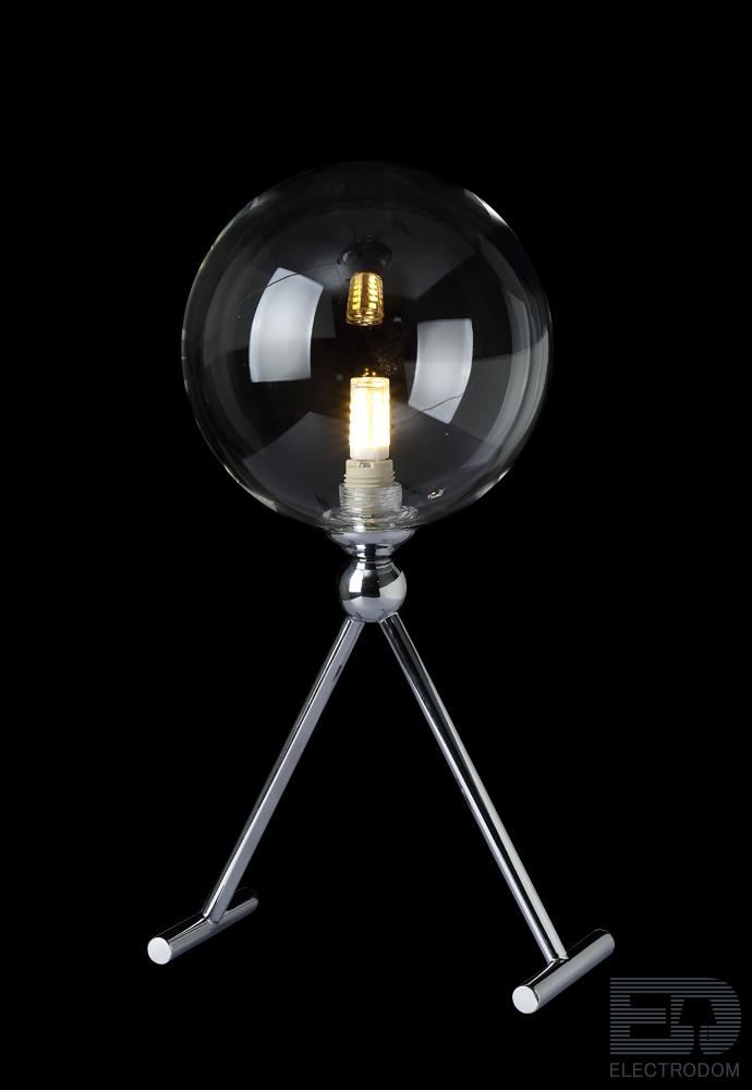 Настольная лампа Crystal Lux FABRICIO LG1 CHROME/TRANSPARENTE - цена и фото 4