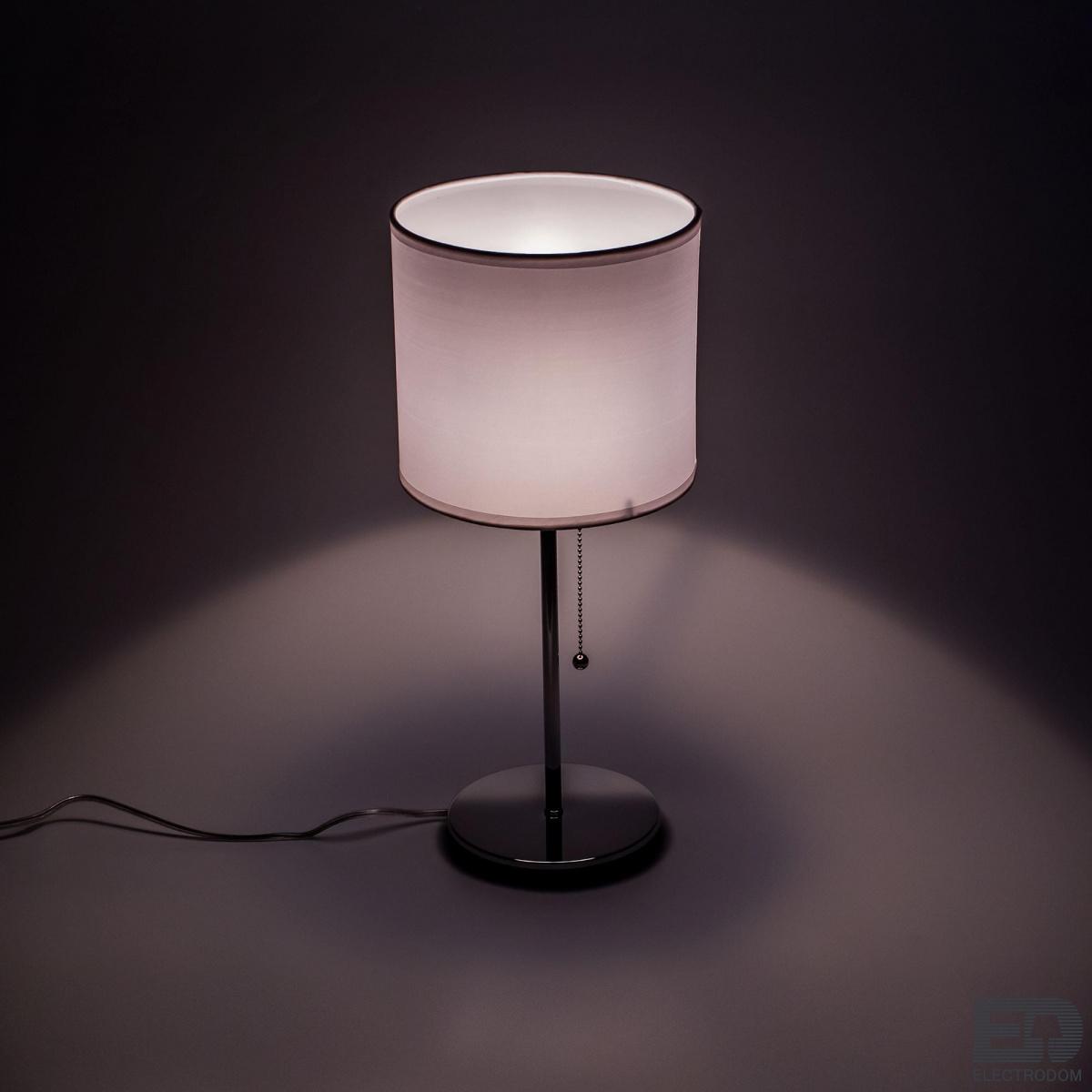 Настольный светильник с выключателем Citilux Аврора CL463810 Хром + Белый - цена и фото 4