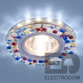 Встраиваемый светодиодный светильник Elektrostandart 2195 MR16 SL/MLT зеркальный/мульти - цена и фото