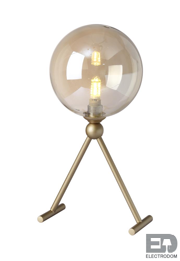 Настольная лампа Crystal Lux FRANCISCA LG1 GOLD/COGNAC - цена и фото 2
