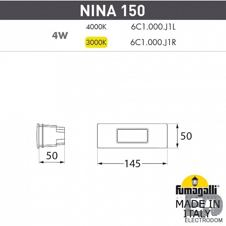Встраиваемый светильник Fumagalli Nina 6C1.000.000.WYJ1L - цена и фото 2