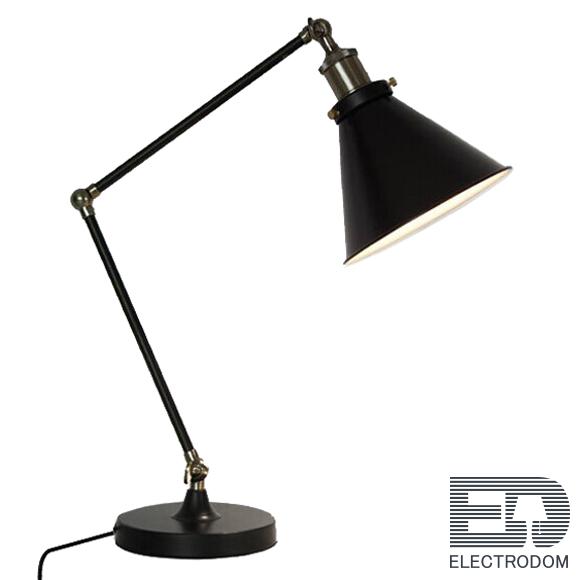 Настольная лампа Cone 20th c.Factory Filament Table Lamp Black Loft Concept 43.227 - цена и фото