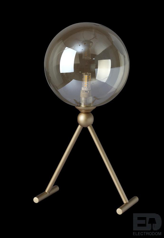 Настольная лампа Crystal Lux FRANCISCA LG1 GOLD/COGNAC - цена и фото 3