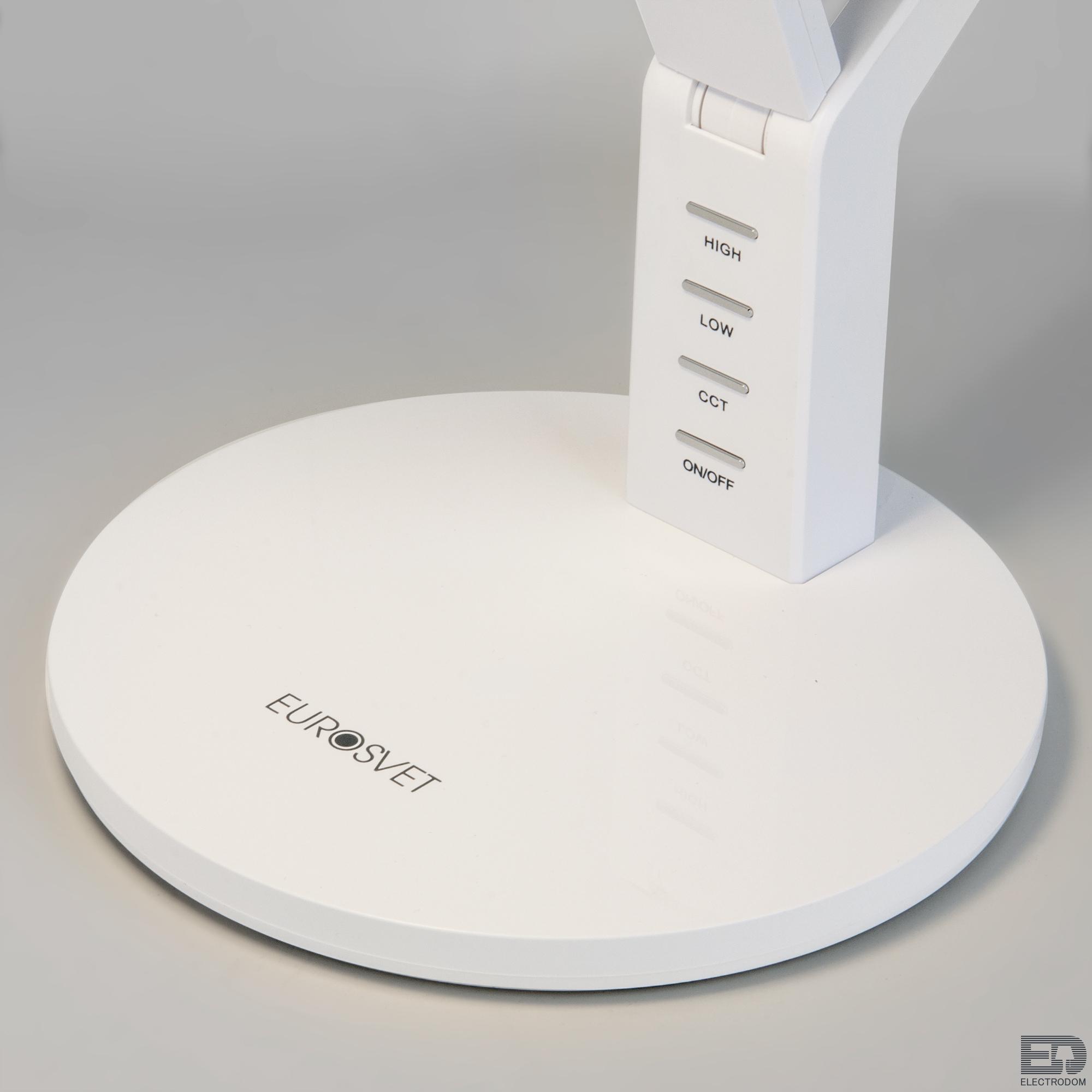 Светодиодная настольная лампа с сенсорным управлением Eurosvet Slink 80426/1 белый - цена и фото 2