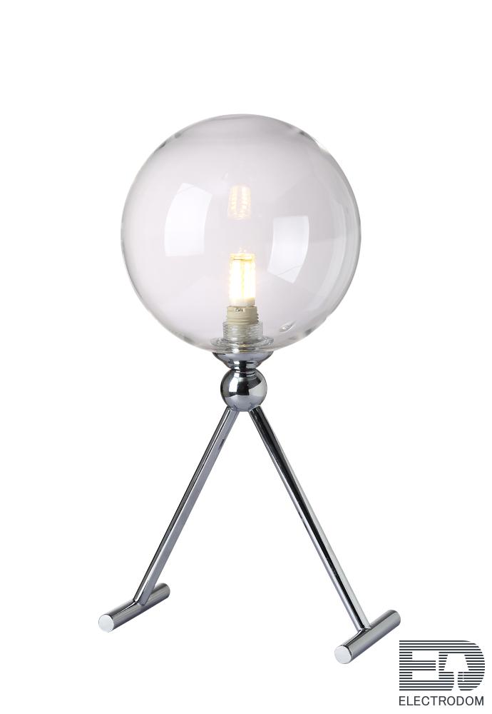 Настольная лампа Crystal Lux FABRICIO LG1 CHROME/TRANSPARENTE - цена и фото 2