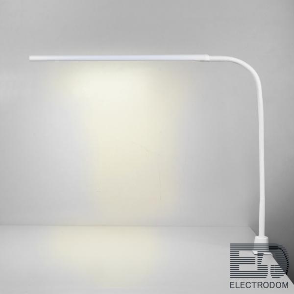 Светодиодная настольная лампа на струбцине Eurosvet Flex 80429/1 белый - цена и фото 1