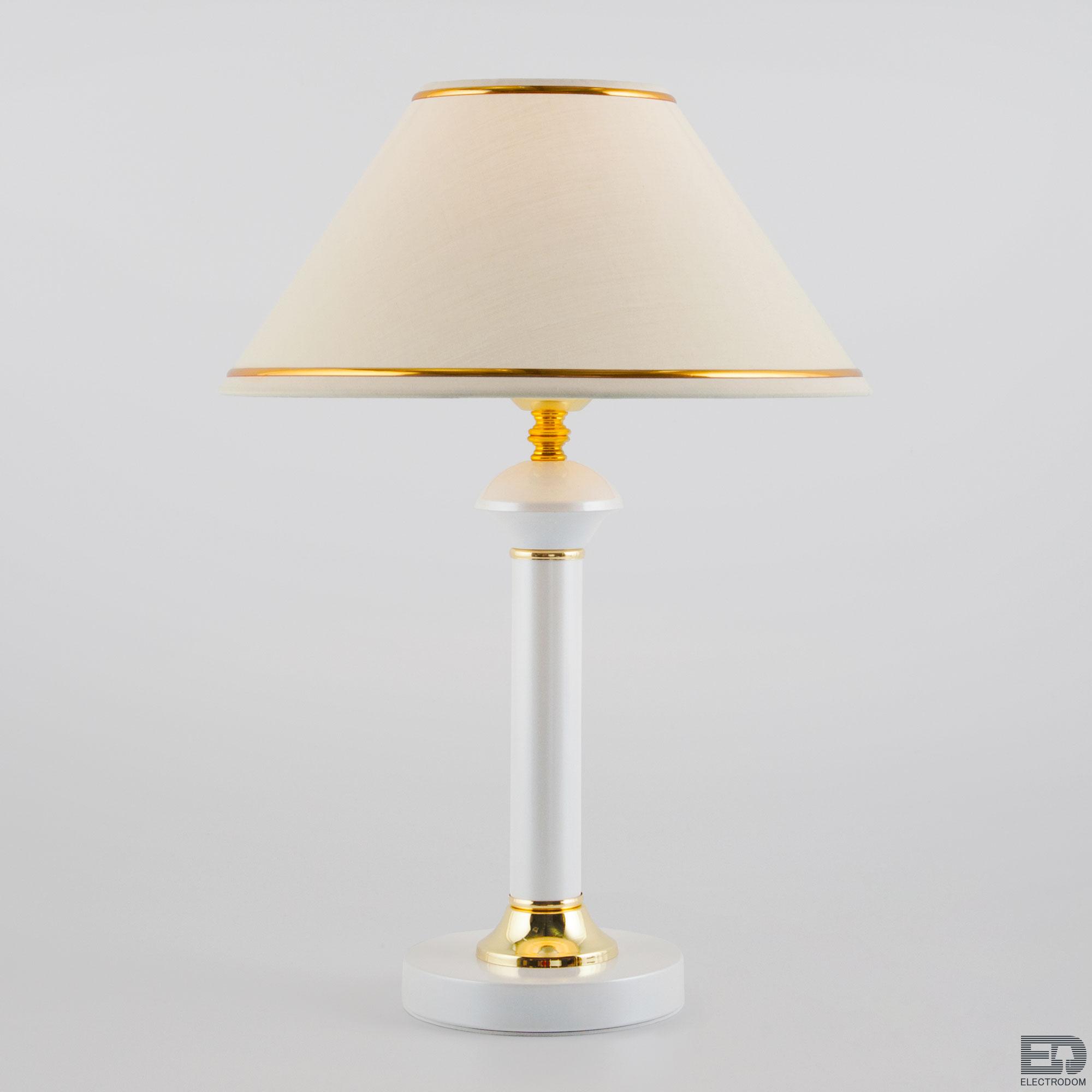 Декоративная настольная лампа Eurosvet Lorenzo 60019/1 глянцевый белый (00000079887) - цена и фото
