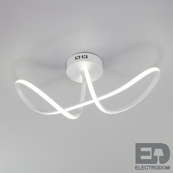 Потолочный светодиодный светильник с пультом управления Eurosvet Fold 90112/1 белый - цена и фото 1