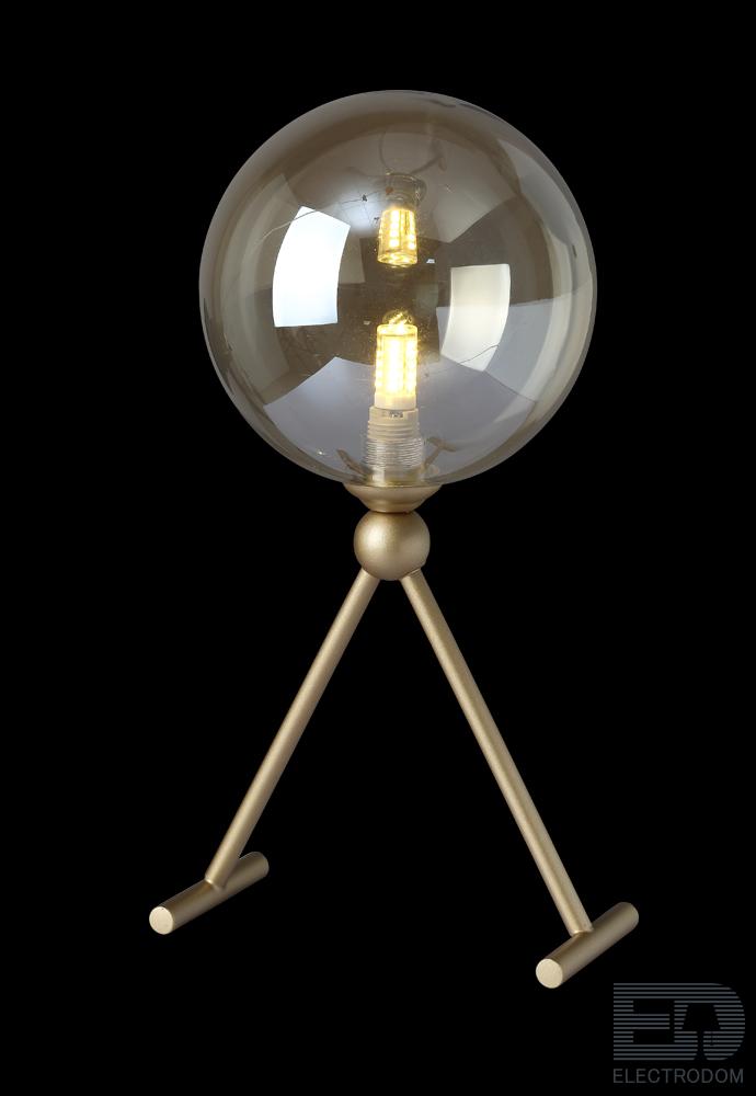 Настольная лампа Crystal Lux FRANCISCA LG1 GOLD/COGNAC - цена и фото 4