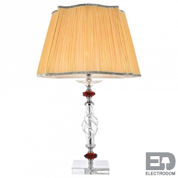 Настольная лампа декоративная Crystal Lux CATARINA CATARINA LG1 GOLD/TRANSPARENT-COGNAC - цена и фото