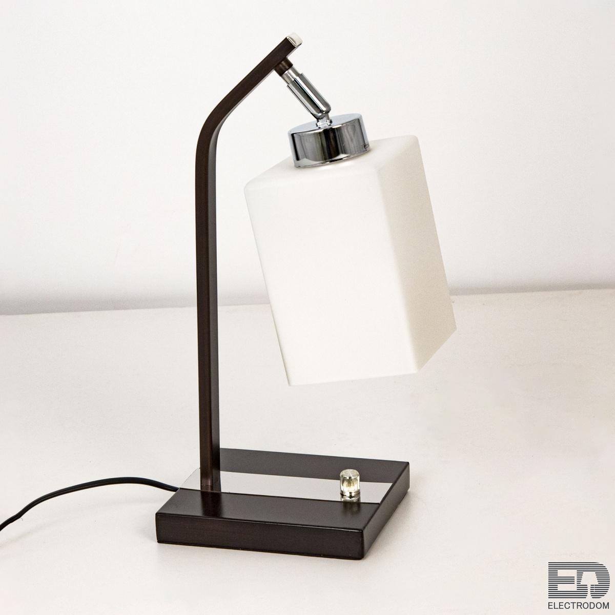 Настольный светильник Citilux Маркус CL123811 Хром + Венге - цена и фото 6