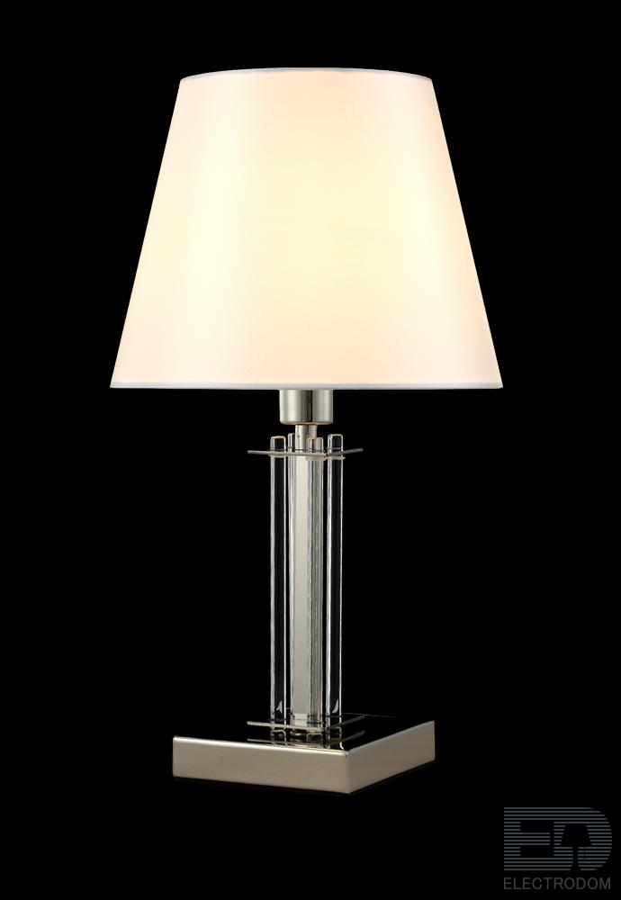 Настольная лампа Crystal Lux NICOLAS LG1 NICKEL/WHITE - цена и фото 4