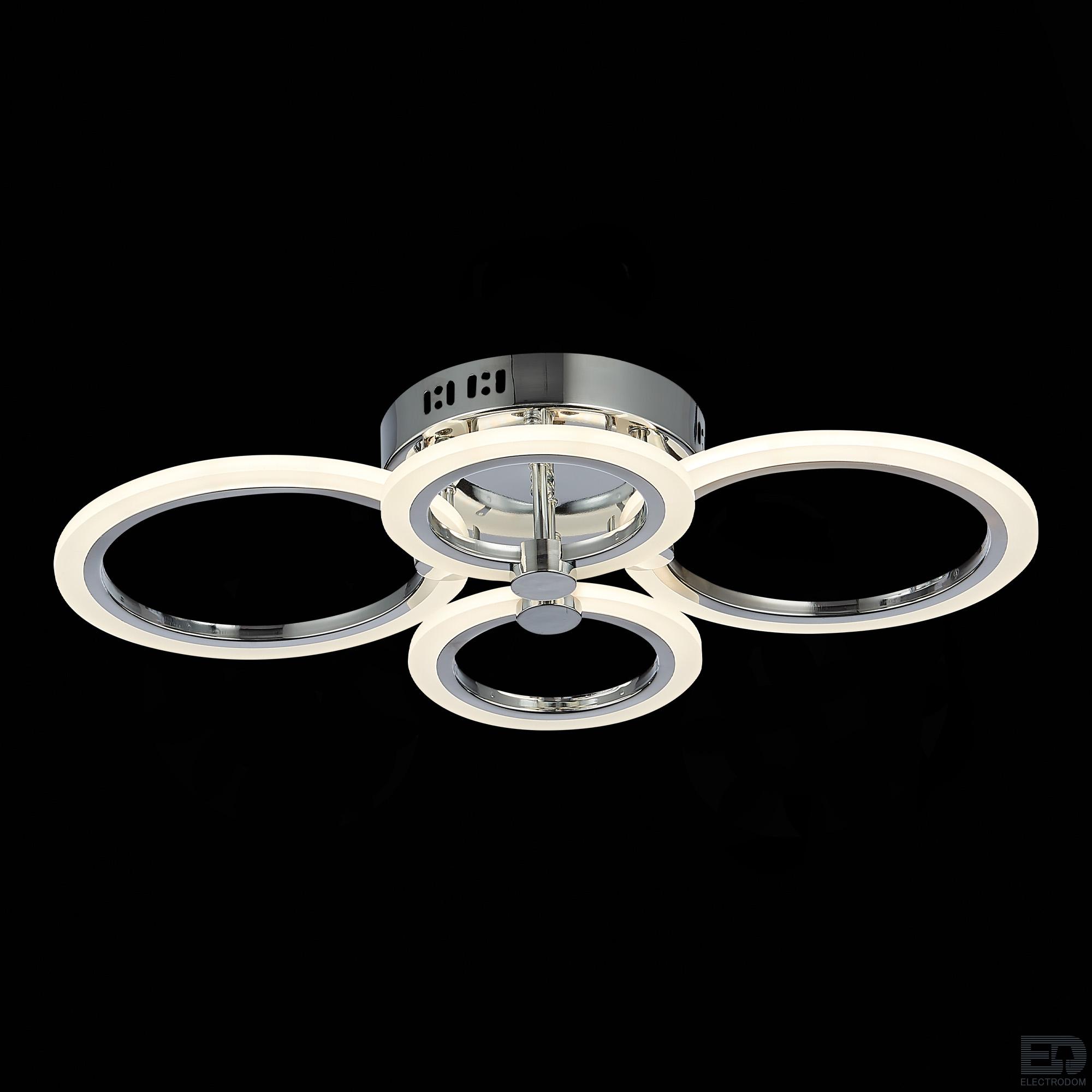 SLE500512-04 Светильник потолочный Хром/Белый LED 1*72W 3000-6000K - цена и фото 9