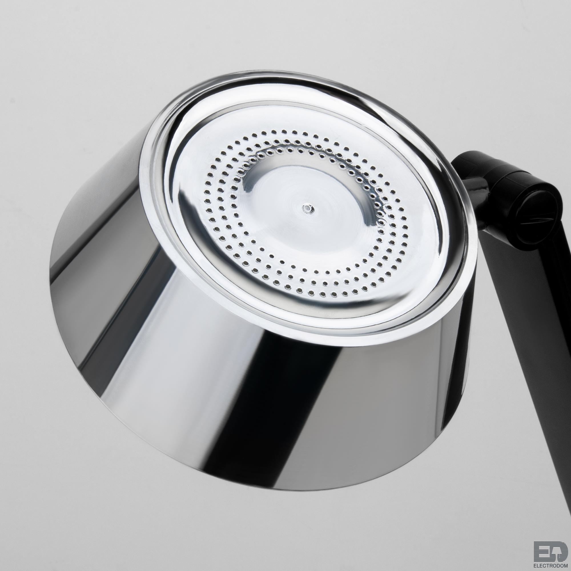 Светодиодная настольная лампа с сенсорным управлением Eurosvet Slink 80426/1 черный/серебро - цена и фото 3