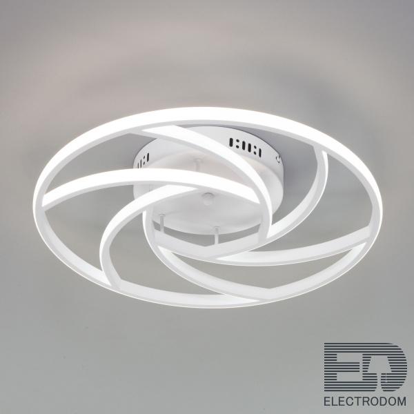 Потолочный светодиодный светильник с пультом управления Eurosvet Indio 90207/1 белый - цена и фото