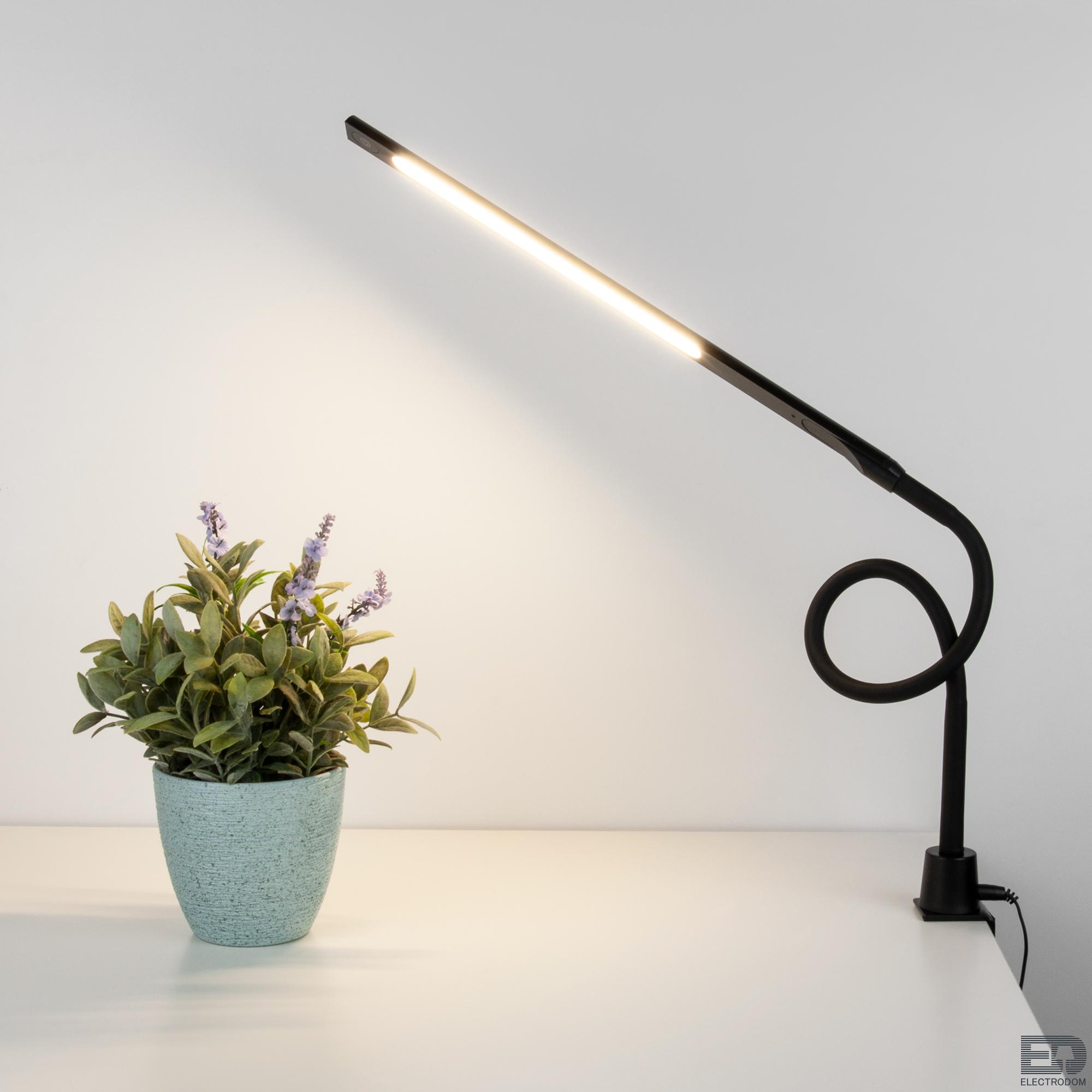Светодиодная настольная лампа на струбцине Eurosvet Flex 80429/1 черный - цена и фото 5