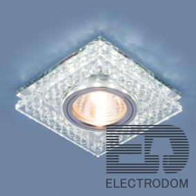 Встраиваемый светодиодный светильник Elektrostandart 8391 MR16 CL/SL прозрачный/серебро - цена и фото