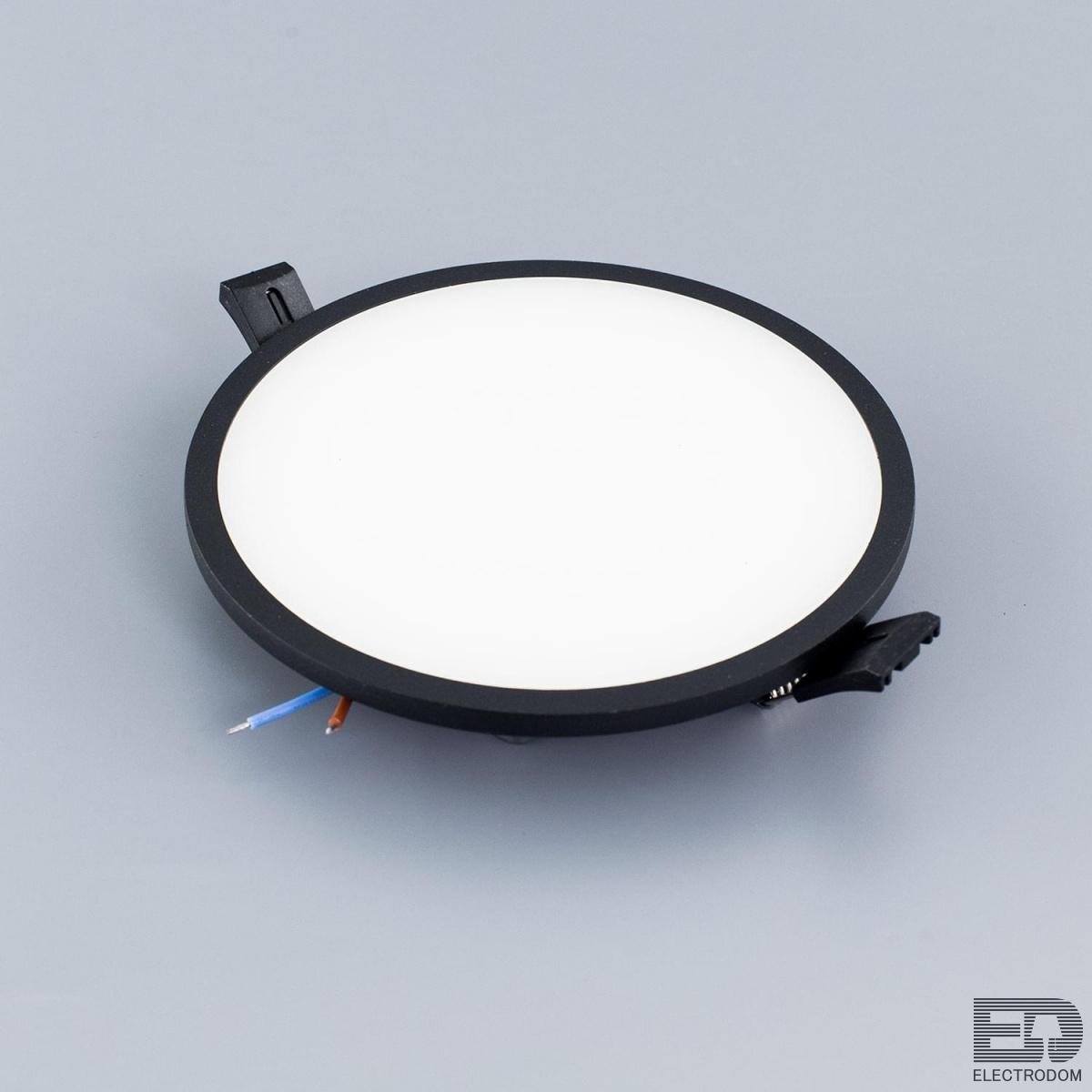 Встраиваемый светильник светодиодный с диммером Citilux Омега CLD50R152 Черный - цена и фото 4