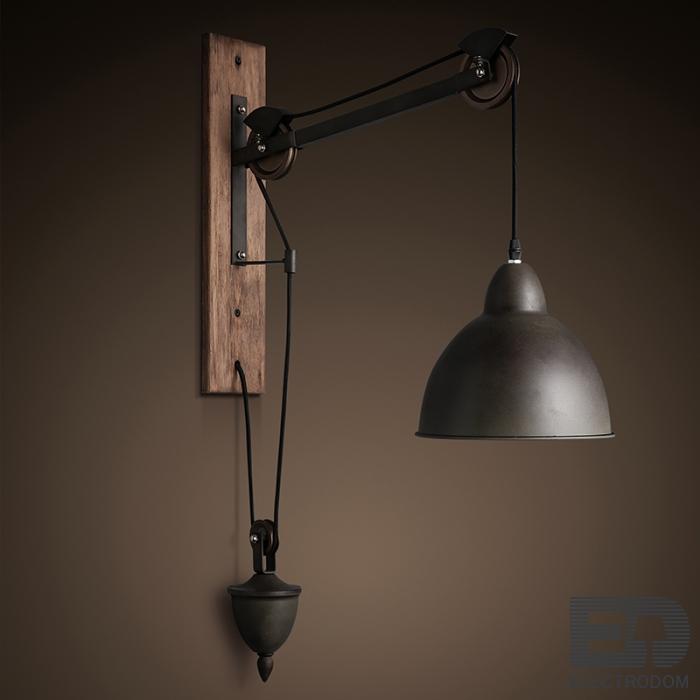 Бра Steampank Rust Iron Wall Lamp Loft Concept 44.034-0 - цена и фото