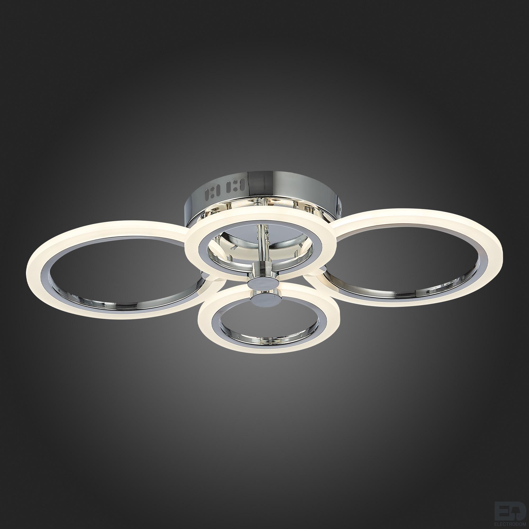 SLE500512-04 Светильник потолочный Хром/Белый LED 1*72W 3000-6000K - цена и фото 10