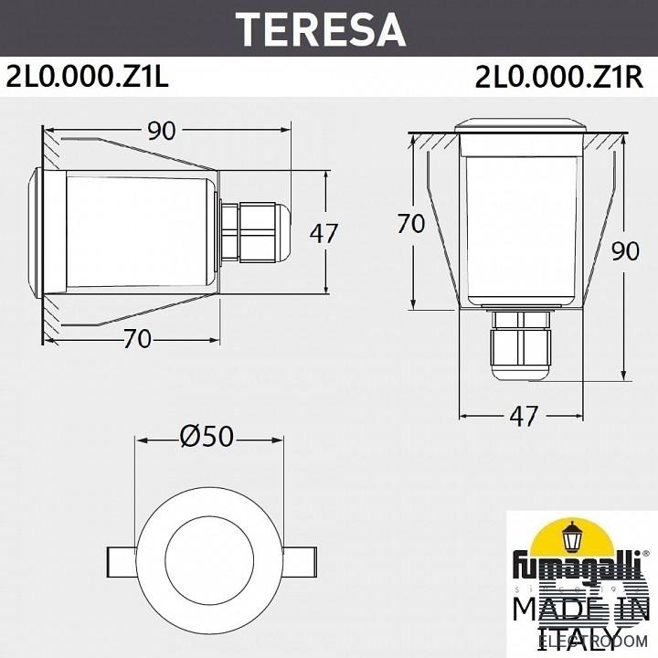 Встраиваемый светильник Fumagalli Teresa 2L0.000.000.AXZ1L - цена и фото 7